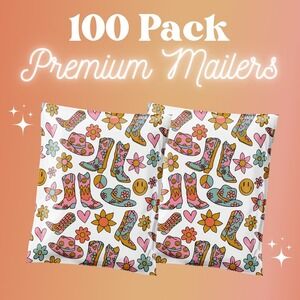 Western Poly Mailers 10x13 Inch 100 Pack Shipping Supplies Yeehaw